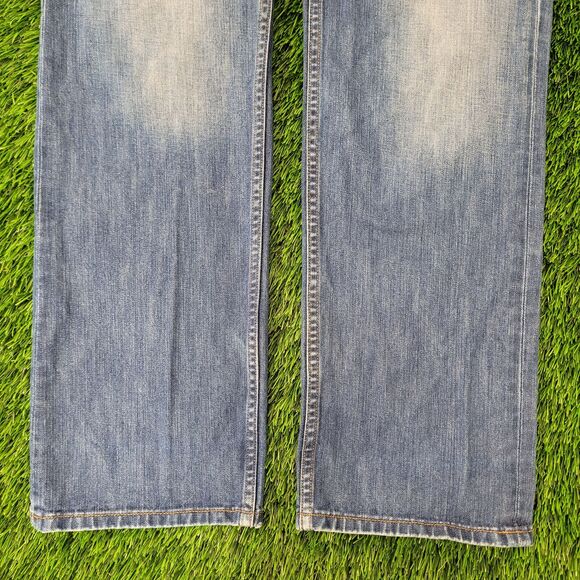 Vintage Y2K LEE Button-Fly Jeans 35x34 (36x34) Blue - Picture 15 of 16
